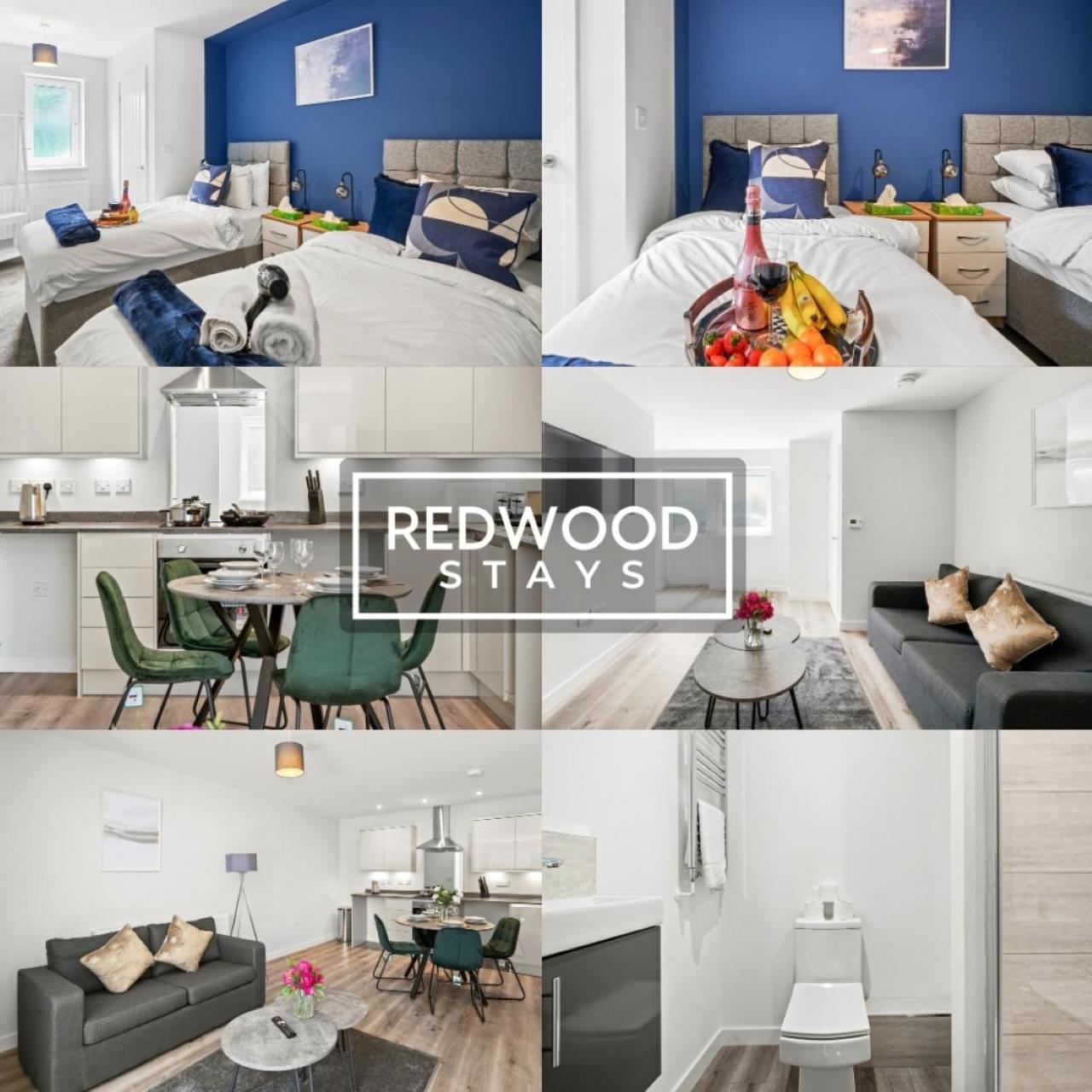 Quality 1 Bed 1 Bath Apartments For Contractors By Redwood Stays Farnborough  Kültér fotó